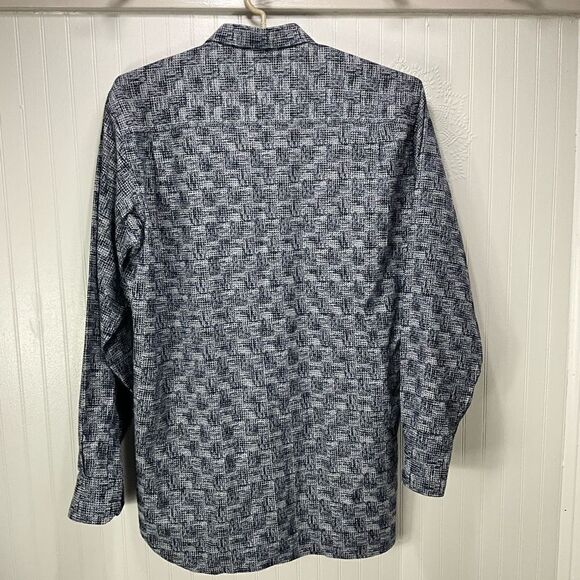 LUCHIANO VISCONTI BLACK Long Sleeve Dress Shirt - Picture 3 of 6